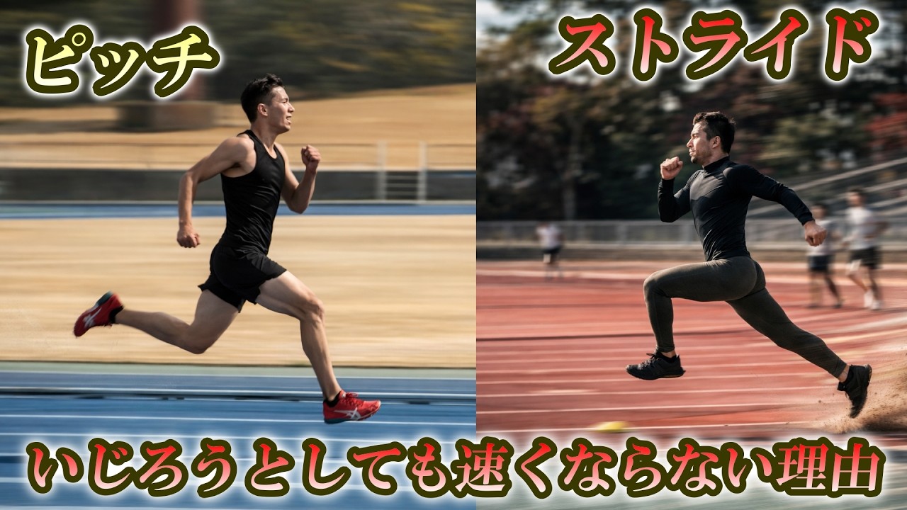スピードを上げるためのピッチとストライドの本質とは?