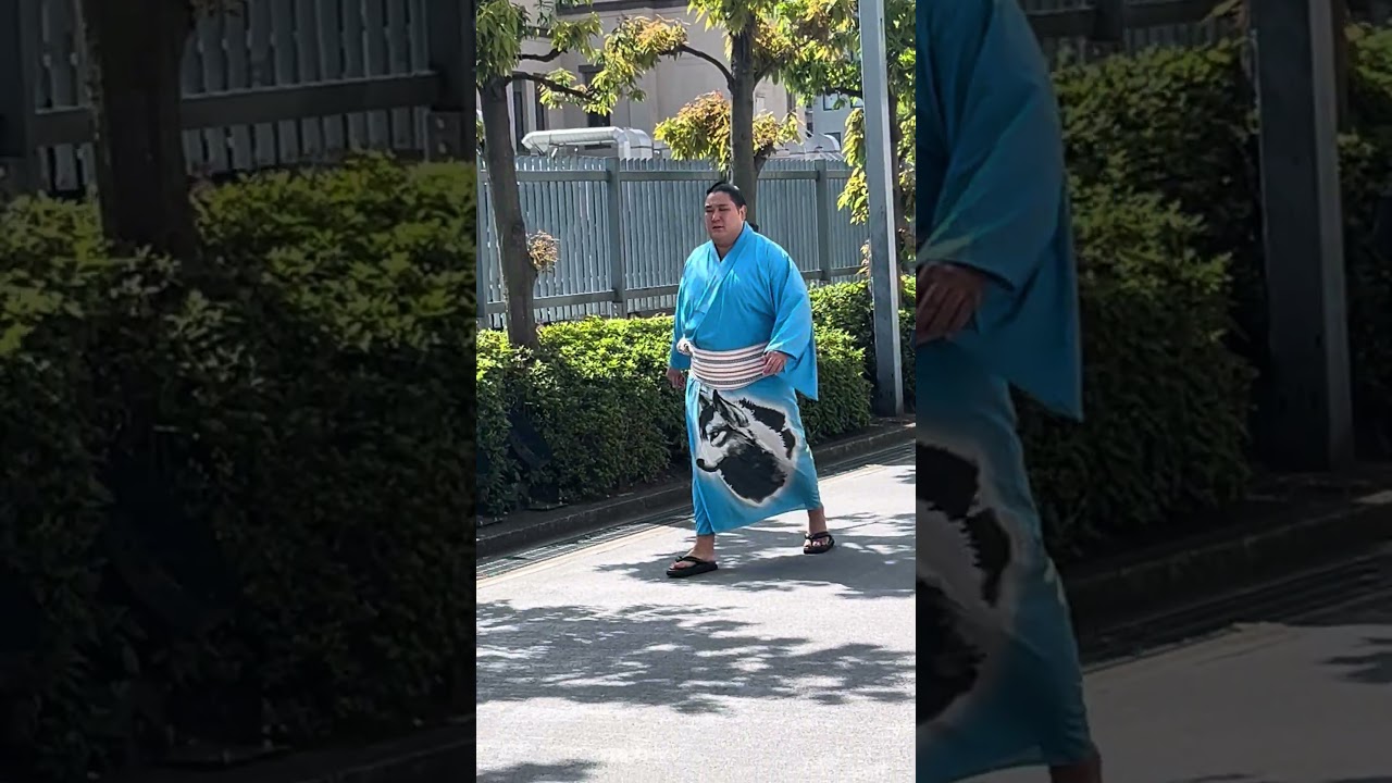 令和7年9月場所 千秋楽 国技館入りする狼雅