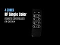RF Single Color Remote Controller 4 Zone SR 2833k4 RF Single Color Remote Controller 4 Zone SR 2833k4
