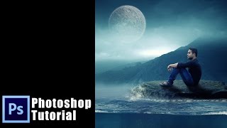 Alone and Sad Boy Photoshop Manipulation | Underwater photoshop tutorial screenshot 1