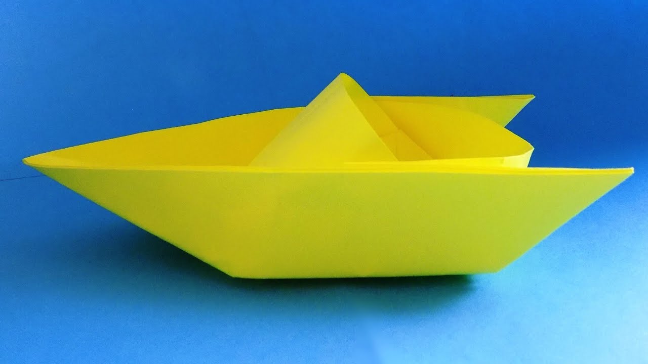 How to make a paper boat that floats | Origami boat - YouTube