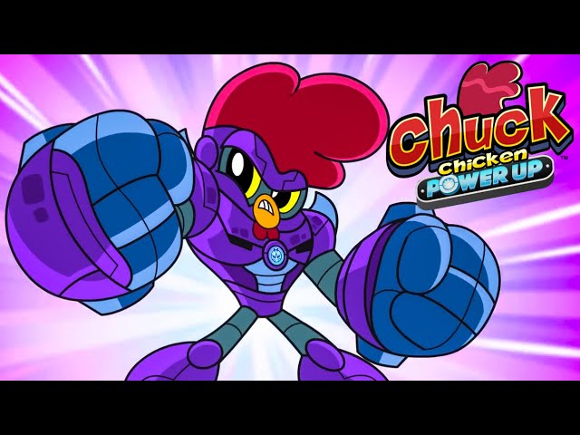 Superhero cartoons 🔥 Chuck Chicken Power Up all episodes Part 3 class=