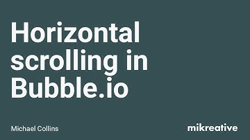 Horizontal Scrolling in Bubble.io
