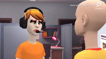 Caillou Slaps Joshua The Vyond Fan Joshua The Vyond Fan Cries