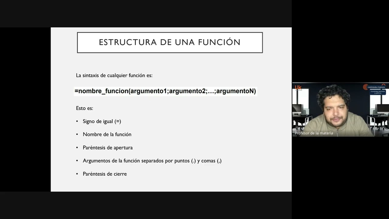 Funciones, fórmulas y gráficos