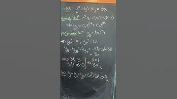 A second order non-homogeneous differential equation