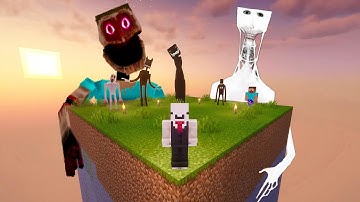 I Survived Every Horror Mod on ONE CHUNK in Minecraft [FULL MOVIE]