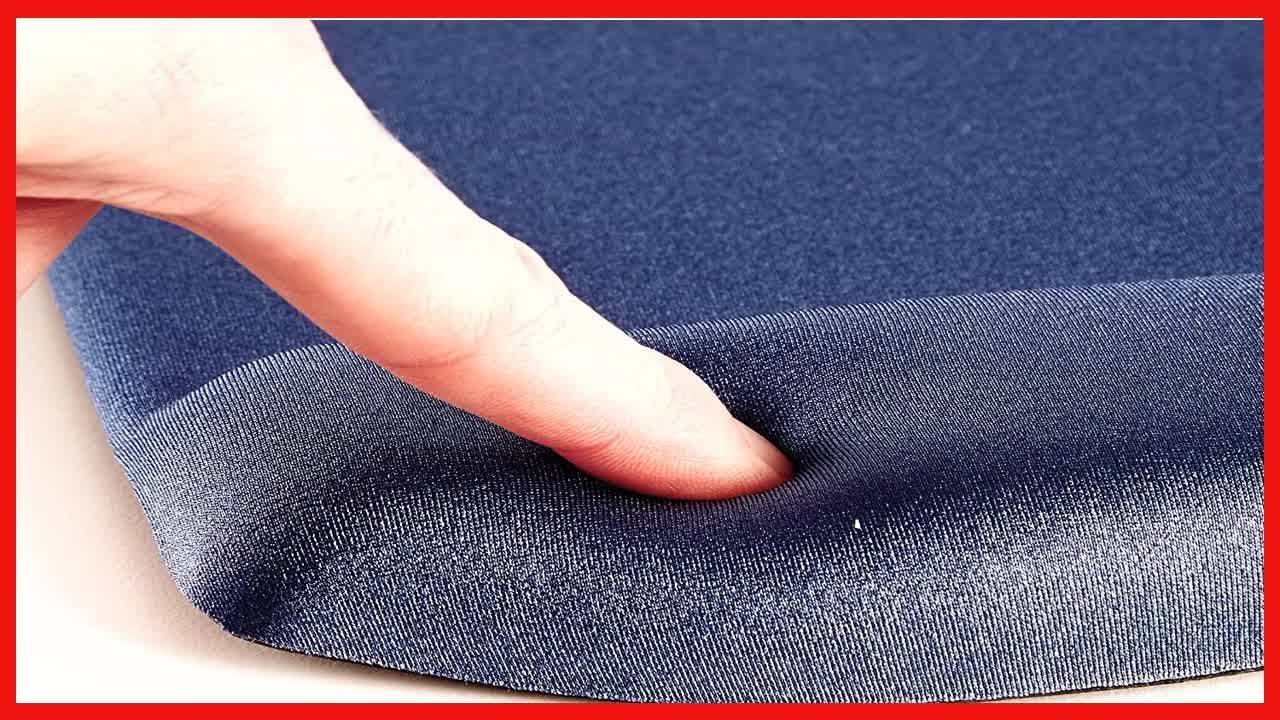 Fellowes PlushTouch Mouse Pad and Wrist Rest with FoamFusion Technology, Blue (9287301)