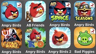 Angry Birds,Angry Birds Friends,Angry Birds Space,AB Seasons,AB Star Wars 2,Angry Birds Rio,AB 2 screenshot 2