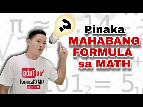 Video: Ano ang pinakamahabang math equation?