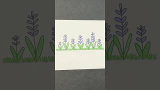 Easy Doodles ✏️ #105| More Lavender Flowers 🪻 #doodle #easydoodles #lavenderflowers #flowers