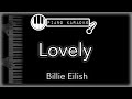 Lovely - Billie Eilish & Khalid - Piano Karaoke Instrumental