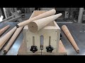 Conical poles of various lengths and thicknesses  round wooden bar multijig woodworking diy