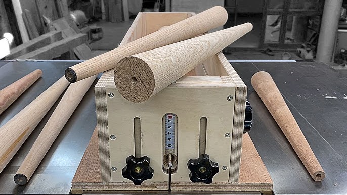 Homemade Dowel Maker - DIY Table Saw Dowel Making Jig 👉 FREE