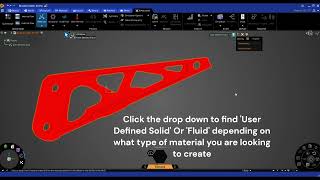 How to create a custom material in Ansys Discovery