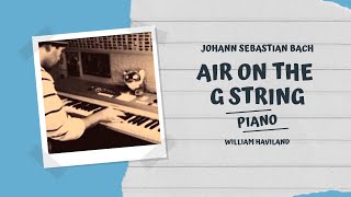 Air On The G String - J S Bach [piano solo] chords