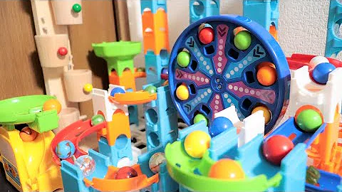 ビー玉ピタゴラスイッチ 海外版くみくみスロープと木のレール Marble Run Race Rubegoldbergmachine Mp3