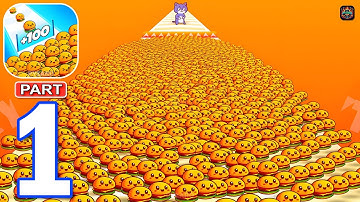 Food Run - Gameplay Walkthrough Part 1 - Food Run Merge Fruit Rush (Android, iOS)