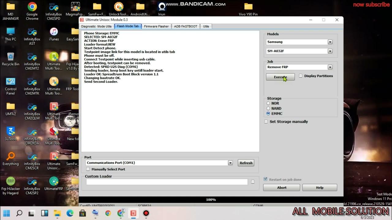 TEST POIN FRP UMT PRO SAMSUNG A03 CORE NEW method YouTube