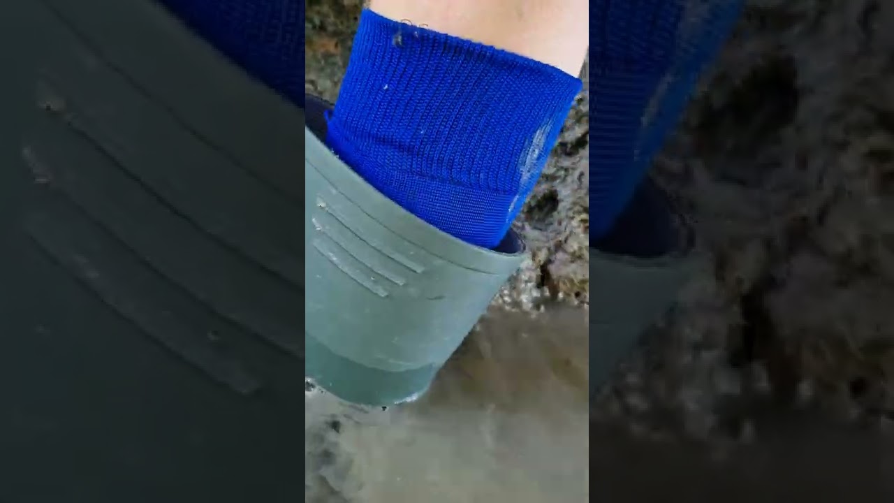 Socks in rubber boots, I found a broken rubber boot! (1) YouTube