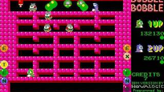 bubble bobble ms - dos 1989 two players together level 33 - 61