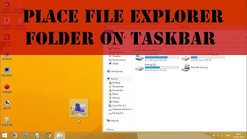 Pin/Place File Explorer Folder on Windows 8 Taskbar
