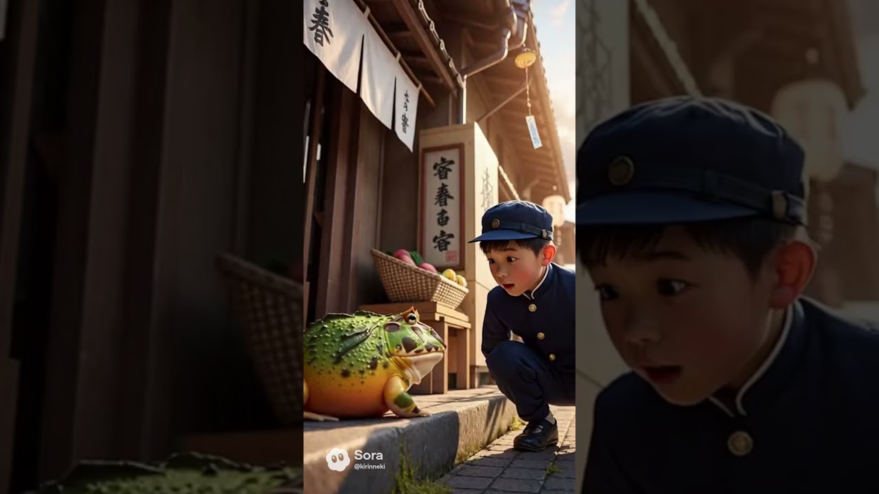 大正時代に　タイムスリップ　　ツノガエル