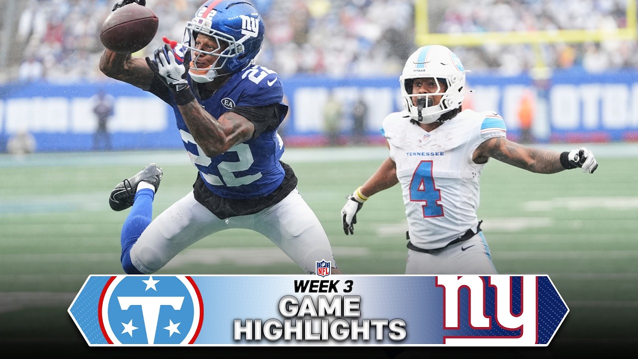 [NFL] 뉴욕 자이언츠 12 : 7 테네시 타이탄스 경기 결과·하이라이트