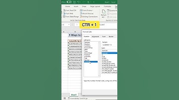 Ways To Handle Scientific Numbers In Excel #E+1 #shorts