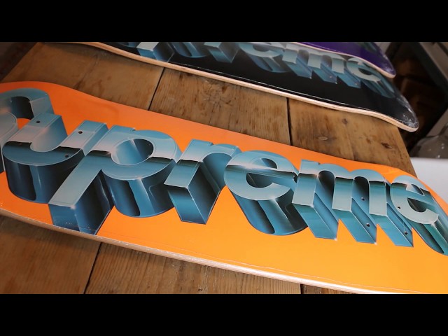 Supreme Chrome Logo Skateboard Orange - YouTube