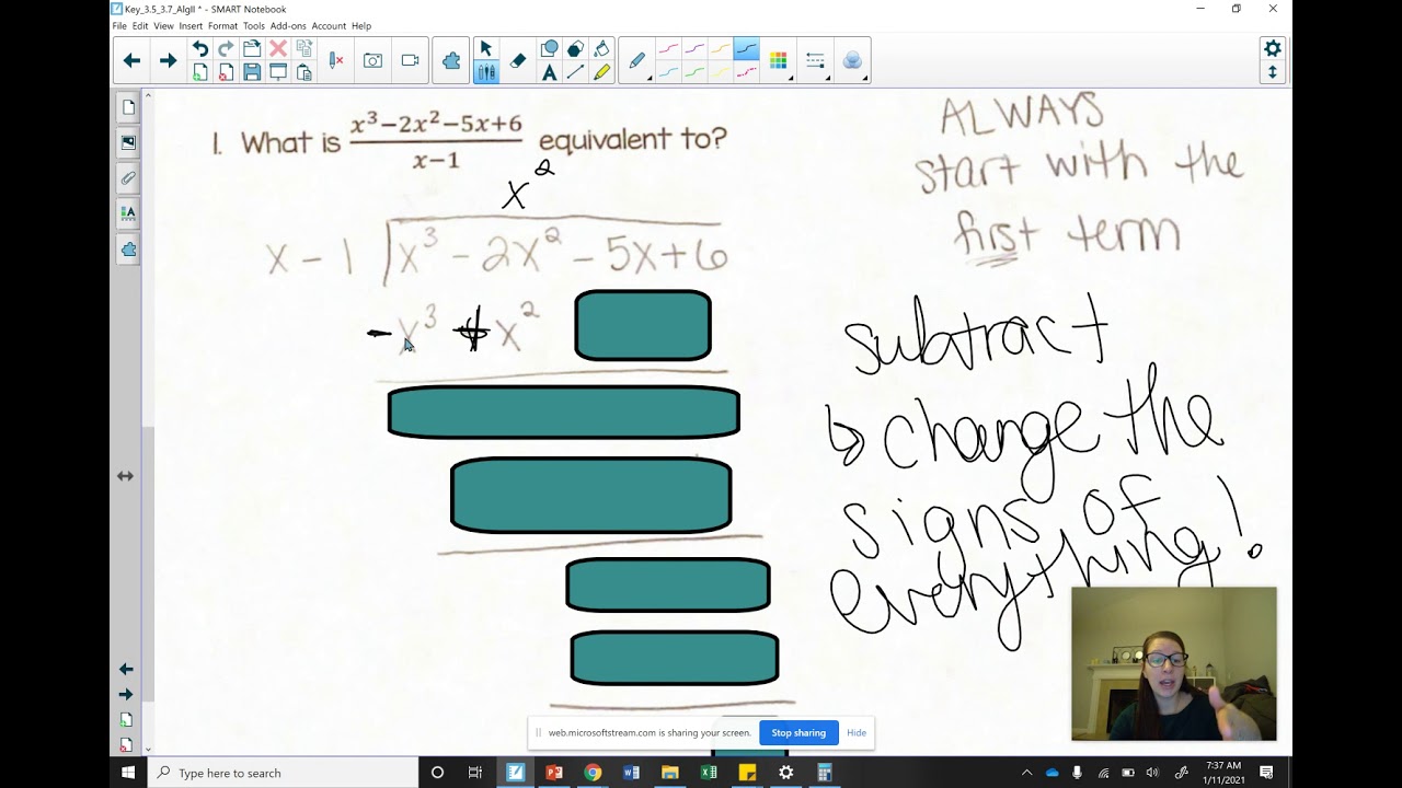 Video 3.6 Notes Polynomial Long Division - YouTube
