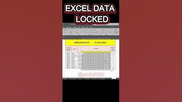 How Data lock in excel sheet #excel #computertips #shorts