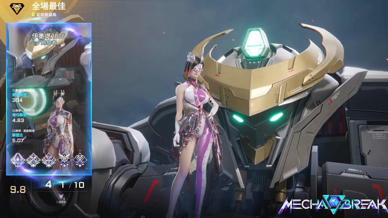【Mecha BREAK解限機】白虹/MVP/星嶼暸望島/4/1/10