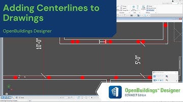 Adding Centerlines to Drawings in OpenBuildings Designer
