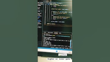 Python for beginners #coding #python #subscribe #tech #games #technogamerz #higherorlower #gamer