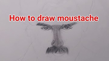 How to draw moustache