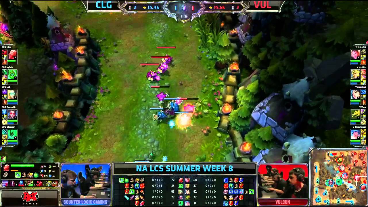 CLG (Counter Logic Gaming) vs Vulcun (VUL) || NA LCS Summer 2013 W8D1 || Full Game HD