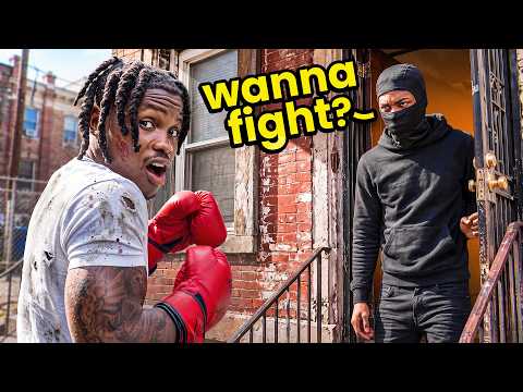 Asking Strangers in the Hood to Box! (AGE RESTRICTED🚫)