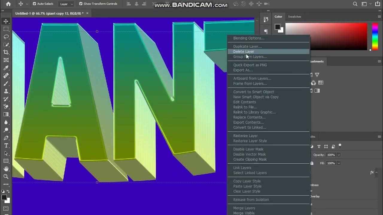 How To Create 3d Text In Photoshop 2023 How To Create 3d Text In Photoshop 2023