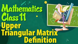 Upper Triangular Matrix Definition - Types of Matrices - Matrices Class 11 - Class 11 Mathematics