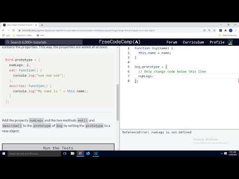 Change the Prototype to a New Objec   Object Or