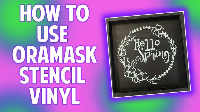 How to Apply Stencils  Oramask 813 