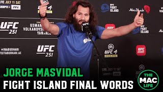 Jorge Masvidal: 'UFC 251 is Conor-Khabib big because I'm on the motherf***ing card'