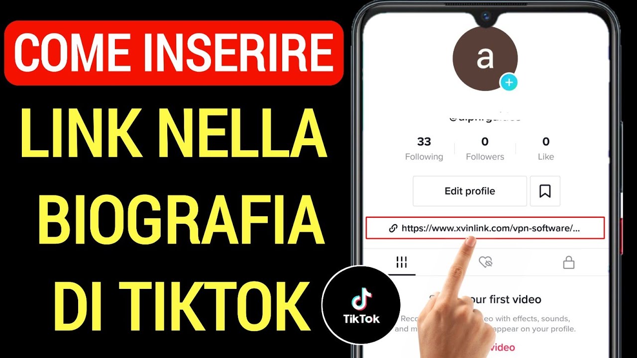 Come aggiungere un LINK su TikTok Bio 2024 - YouTube