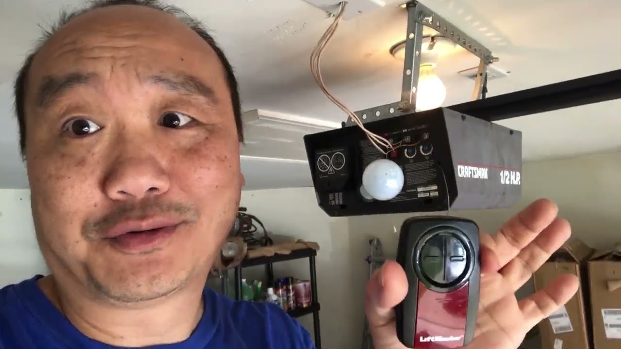 How To Program Craftsman Garage Door Remote Control YouTube