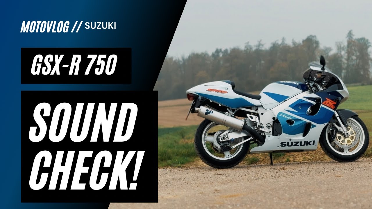 PURE SOUND CHECK! // SUZUKI GSX-R 750 SRAD | No commentary Motovlog