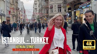 ISTANBUL CITY CENTER | TAKSIM SQUARE,ISTIKLAL STREET FOODS AND SHOPS| WALKING TOUR ISTANBUL | 4KHD by Walking With Habib 508 views 1 month ago 18 minutes