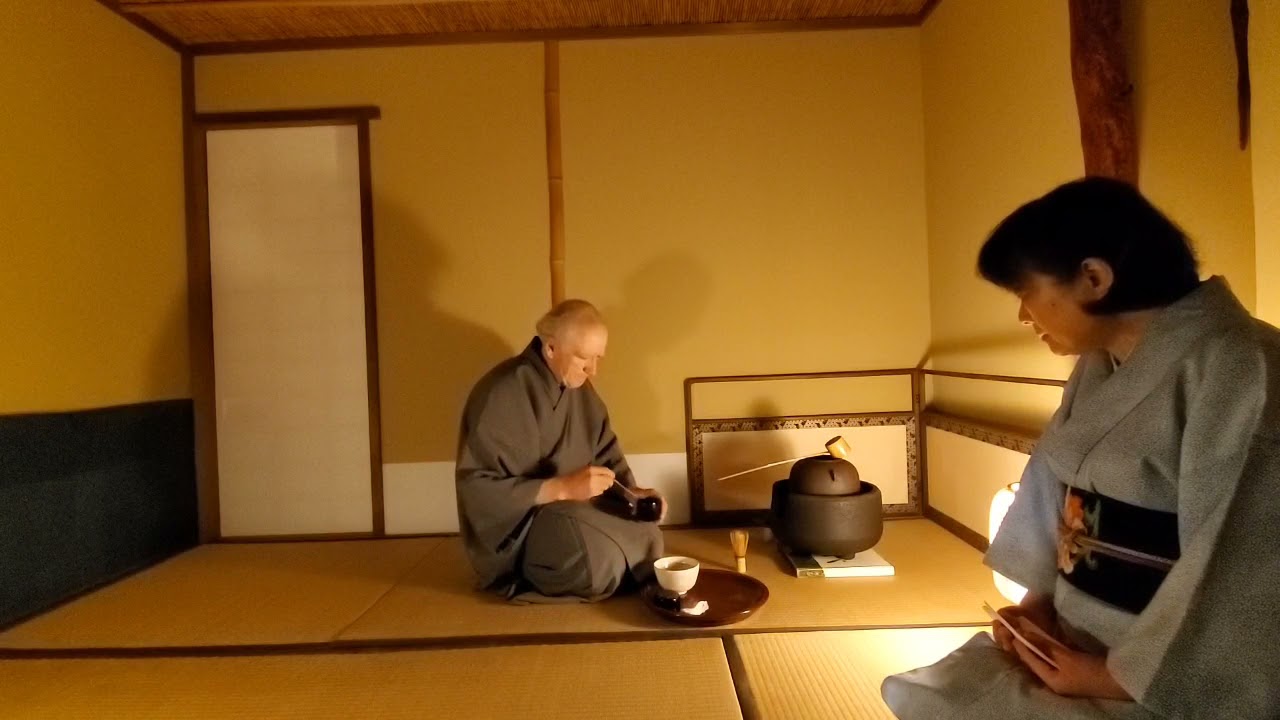 男子略盆点前 male tea with ordinary utnesils Omotesenke-ryu [表