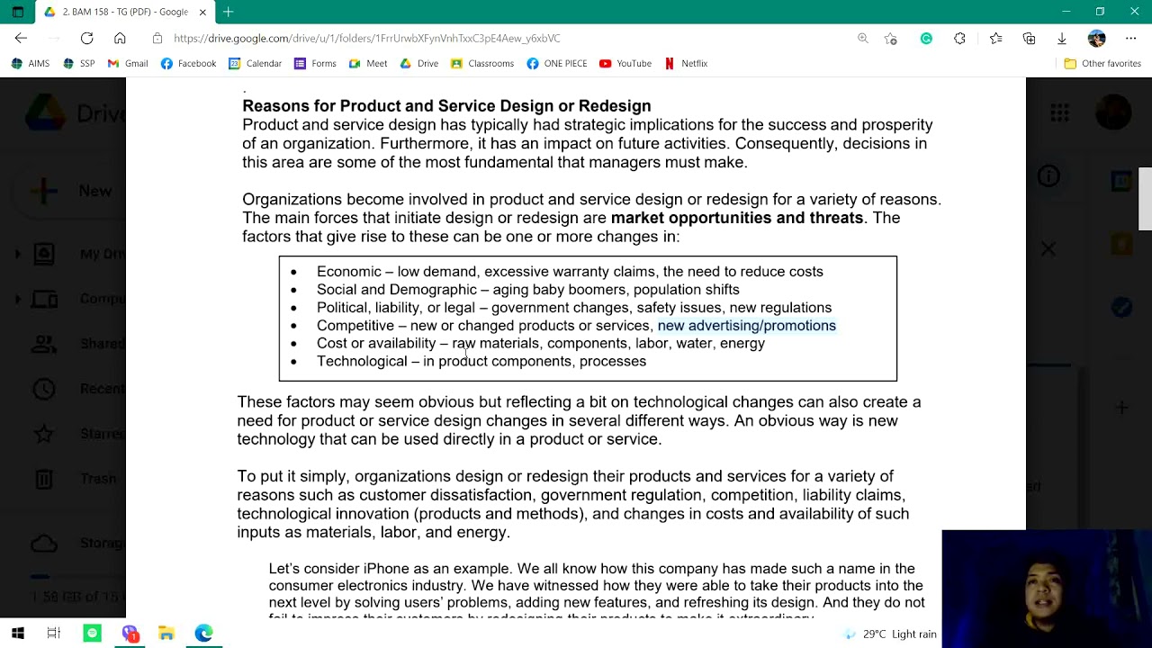 Product and Service Design || Operations Management
