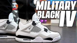 Why You Should Cop ! Air Jordan 4 Military Black Review and On Foot in 4K